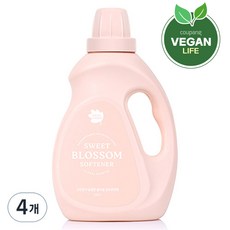 그린핑거섬유유연제
 그린핑거 달콤한 블라썸 섬유유연제 스위트 플로럴 본품 1.4L 4개
