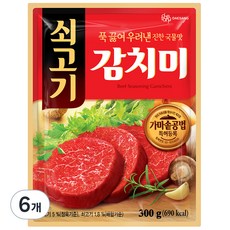 대상 쇠고기 감치미, 300g, 6개