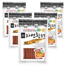 코코브라운 자연황태 져키 강아지 간식 80g, 황태 + 당근 혼합맛, 5개