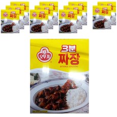 오뚜기 3분짜장, 200g, 12개