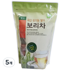 청오건강 유기농 발아 보리차, 500g, 1개입, 5개