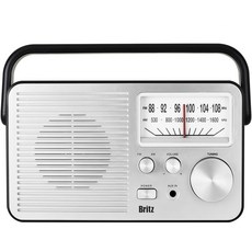 브리츠 레트로 아날로그 휴대용 FM / AM 라디오, 혼합색상, BZ-R931