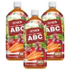 NFC ABC蔬果汁, 1L, 3瓶