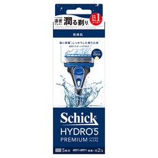 舒適牌 Schick 水次元5 Premium 刮鬍刀套組, 創新保濕凝膠盒 減少肌膚摩擦, 含賽洛美、維他命E, 1組