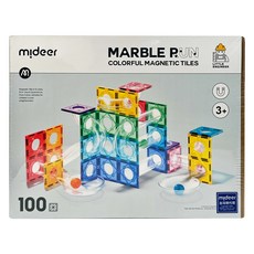 mideer 多彩透光磁力片 100p, 軌道遊戲組, 1盒