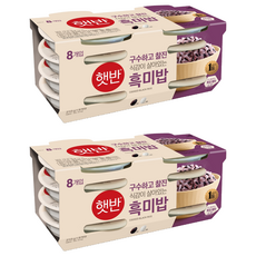 햇반 흑미밥, 210g, 16개