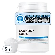 라비킷 아토 분말표백제 + 계량스푼, 1kg, 5개