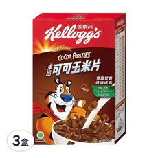 Kellogg's 家樂氏 FROSTIES 東尼可可玉米片，豐富營養 健康成長，低脂 高纖，富含維生素A, B1, B2, C，多種維生素, 300g, 3盒