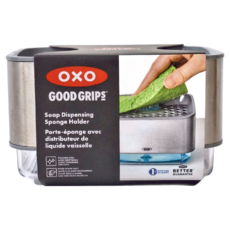 OXO 按壓式海綿給皂機, 皂液海綿架, 單手噴灑, OXO109014A, 1個