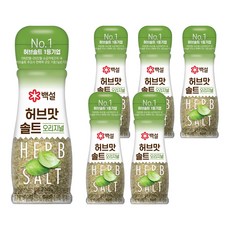 백설 허브맛 솔트 순한맛, 50g, 6개