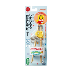 Combi 康貝 三階段彈力學習筷，輔助筷，2歲起適用，右手用, 巧虎, 1雙