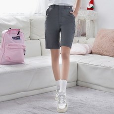 교복반바지연그레이