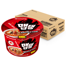 삼양식품 맵탱 큰컵 흑후추소고기 라면 110g, 16개