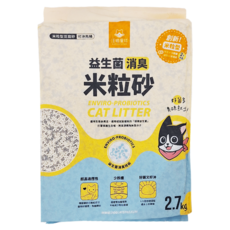 DOG CAT STAR 汪喵星球 益生菌消臭豆腐砂 米粒型, 2.7kg, 1袋