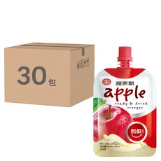 十全 蘋果醋飲料, 即飲, 100ml, 30包入, 隨時享受清爽口感, 30包