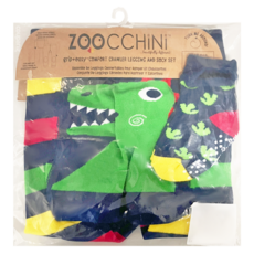 ZOOCCHiNi 嬰幼兒包屁褲襪套裝, 舒適爬行褲, 附防滑襪, 12~18m, 恐龍