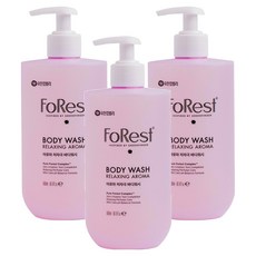 그린핑거 포레스트 릴렉싱 아로마 저자극 바디워시 플로럴향, 500ml, 3개