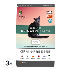세라피드 고양이 그레인프리 기능성 사료, 닭, 2kg, 3개