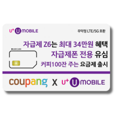 유심-U+ 유모바일 알뜰폰 유심 사은품 증정 4G/5G요금제 갤럭시S/아이폰15 사용가능 - lg5giot요금제