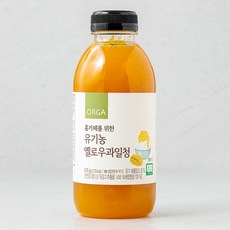 ORGA 유기농 인증 홈카페를 위한 옐로우 과일청, 635g, 1개