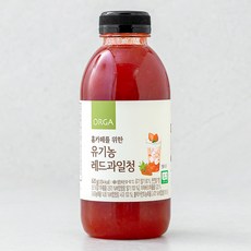 ORGA 유기농 인증 홈카페를 위한 레드 과일청, 620g, 1개