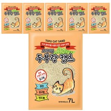 두부랑캣츠 오리지널 천연 고양이 모래, 7L, 6개