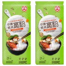 中農粉絲 經典寬粉, 超薄精透滑順軟Q, 涼熱葷素炒燴炸蒸皆宜, 全素清真HALAL認證, 200g, 2包