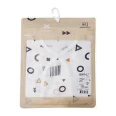 KU.KU Duckbill 酷咕鴨 KUKU PLUS 反手袖紗布肚衣-1入, 100%純棉, 0-6個月嬰兒適用, 06, 純真之瞳