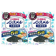 Hakugen Earth 白元 冰箱除臭劑 冷凍專用 B082 藍盒,83g,2個裝-冰箱除味保鮮, 2個