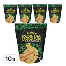 sunsarap 골든 사바 바나나칩, 100g, 10개