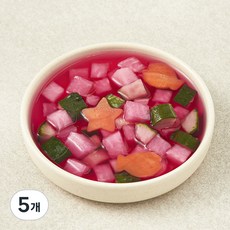 킨더가든 어린이 채소피클, 140g, 5개