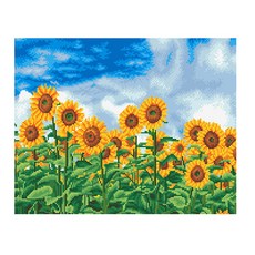 디클레어 액자 캔버스형 보석십자수 DIY 키트 40 x 50 cm, 황금물결, 1세트
