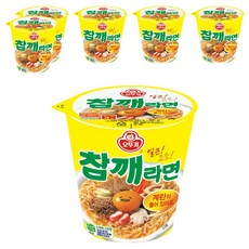 오뚜기 참깨라면 컵 65g, 6개