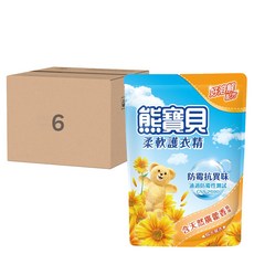 Snuggle 熊寶貝 陽光馨香 柔軟護衣精補充包 1.84L 每箱6包, 6包