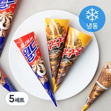 롯데웰푸드 월드콘 160ml x 4개입 + 구구콘 160ml x 4개입 세트 (냉동), 5세트