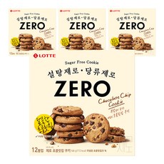 LOTTE 樂天 Zero巧克力豆餅乾, 168g, 4盒