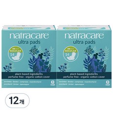  나트라케어 울트라 패드 윙 생리대 날개형, 소형, 14개입, 12개 