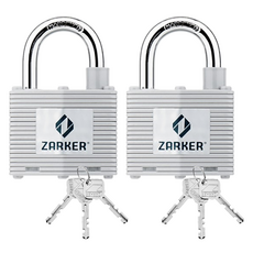 Jacker 鐵板掛鎖 N38A 普通鑰匙, 2個