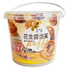 新竹福源 花生菠蘿泡芙, 210g, 1罐