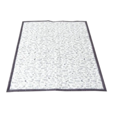 ahtty blanc 兒童棉質防滑睡墊, 150x100公分, 多種圖案可選, 150*100cm, 白底植物款, 1個