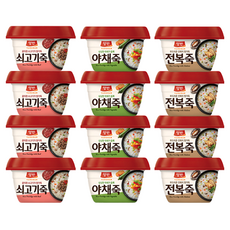 올따옴) 동원 용기죽 선물세트 쇠고기죽4+야채죽4+전복죽4, 1세트, 287.5g 1세트, 287.5g