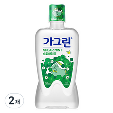 가그린 구강세정제 스피아민트향, 750ml, 2개
