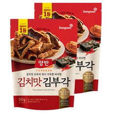 양반 김치맛 김부각, 50g, 2개