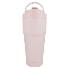 WOKY 沃廚 台灣公司貨 雙層陶瓷渾圓杯, 粉色, 750ml, 1個