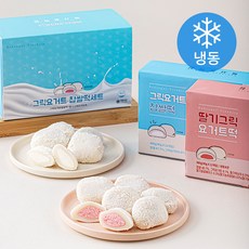 수라당 그릭요거트 찹쌀떡 그릭요거트 40g x 12개입 + 딸기그릭요거트 40g x 12개입 세트 (냉동), 1박스