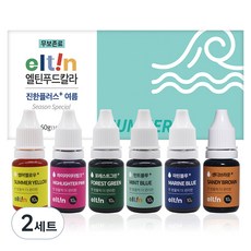엘틴 푸드칼라 진한플러스 여름 10g x 6종 세트, 60g, 2세트