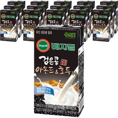 정식품 베지밀 검은콩 아몬드 호두 두유, 190ml, 16개