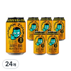 코리안좀비 정찬성 에너지드링크 망고, 355ml, 24개