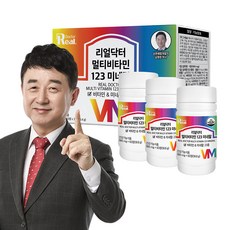 리얼닥터 멀티비타민 123 미네랄 60정, 3개