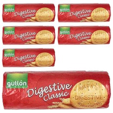 gullon 穀優 全麥消化餅乾 400g, 西班牙進口，蛋奶素可食, 6包